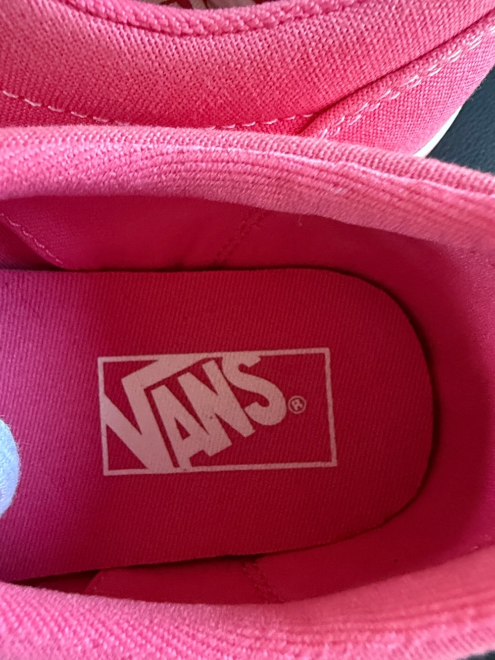 Vans Authentic Pink Canvas Sneakers Women’s Size 6 Lace Up Low Top Shoes - Picture 2 of 10